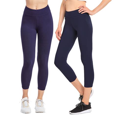 navy capri leggings for women.